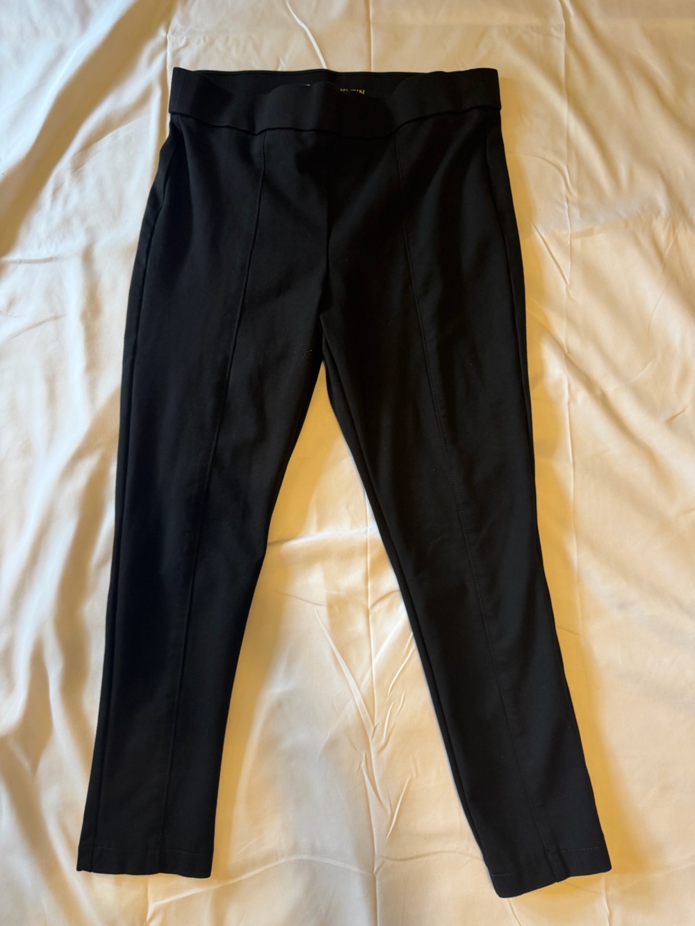 Anne Klein Black womens Slim Ponte pants